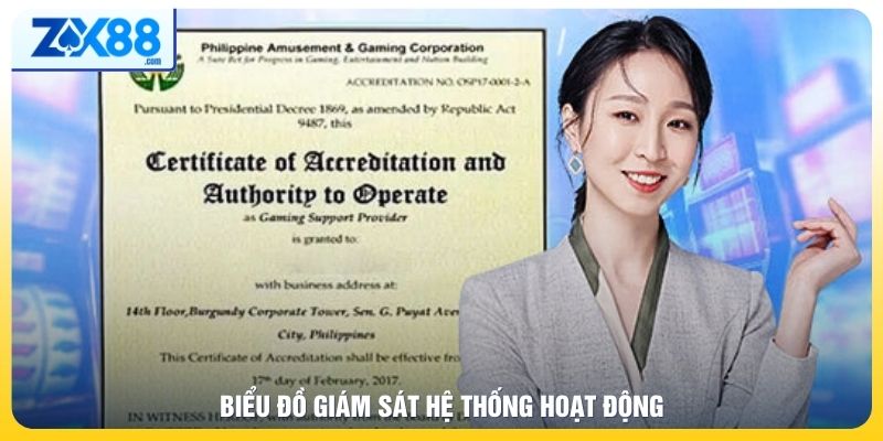 Biểu đồ giám sát hệ thống vận hành